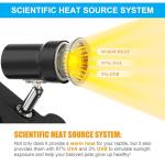 DaToo Rotatable Heat Lamp for Reptiles and Turtles