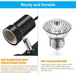 DaToo Rotatable Heat Lamp for Reptiles and Turtles