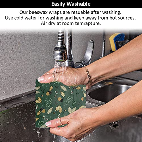 Beeswax Wraps, Silicone Lids & Produce Bags Set