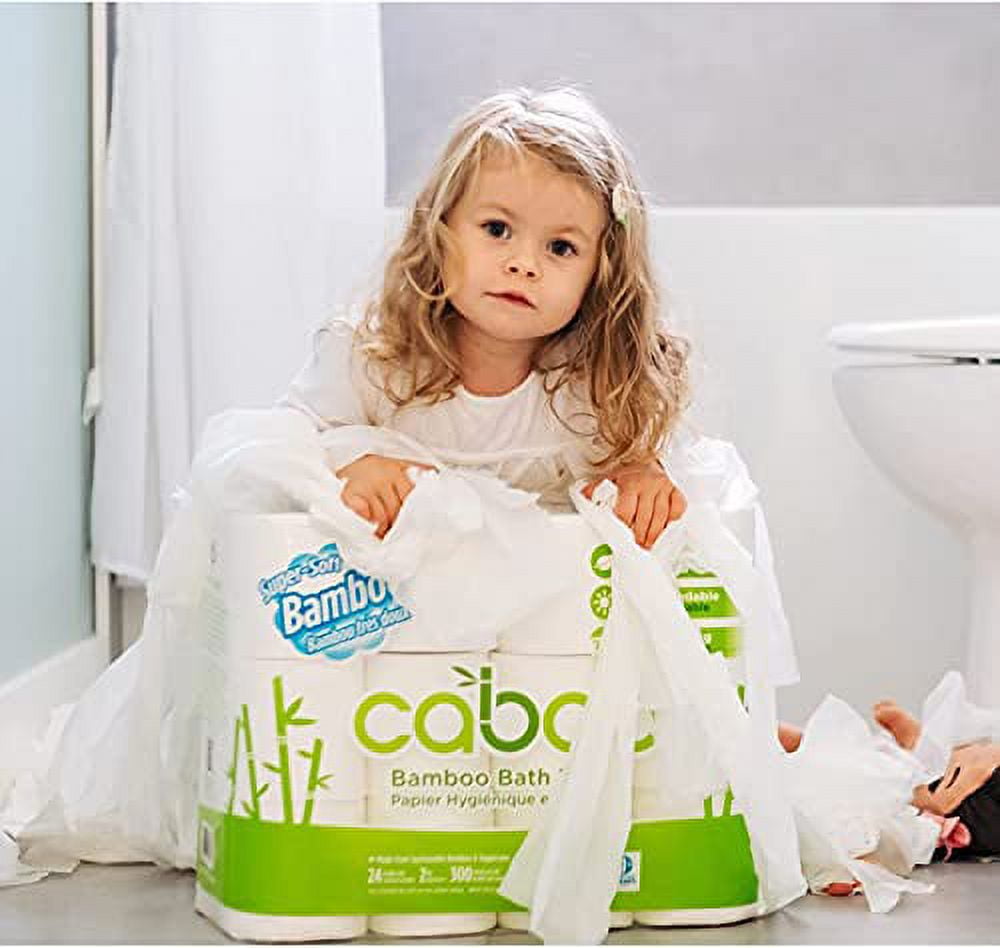 16 Double Rolls of Eco-Friendly Bamboo Toilet Paper