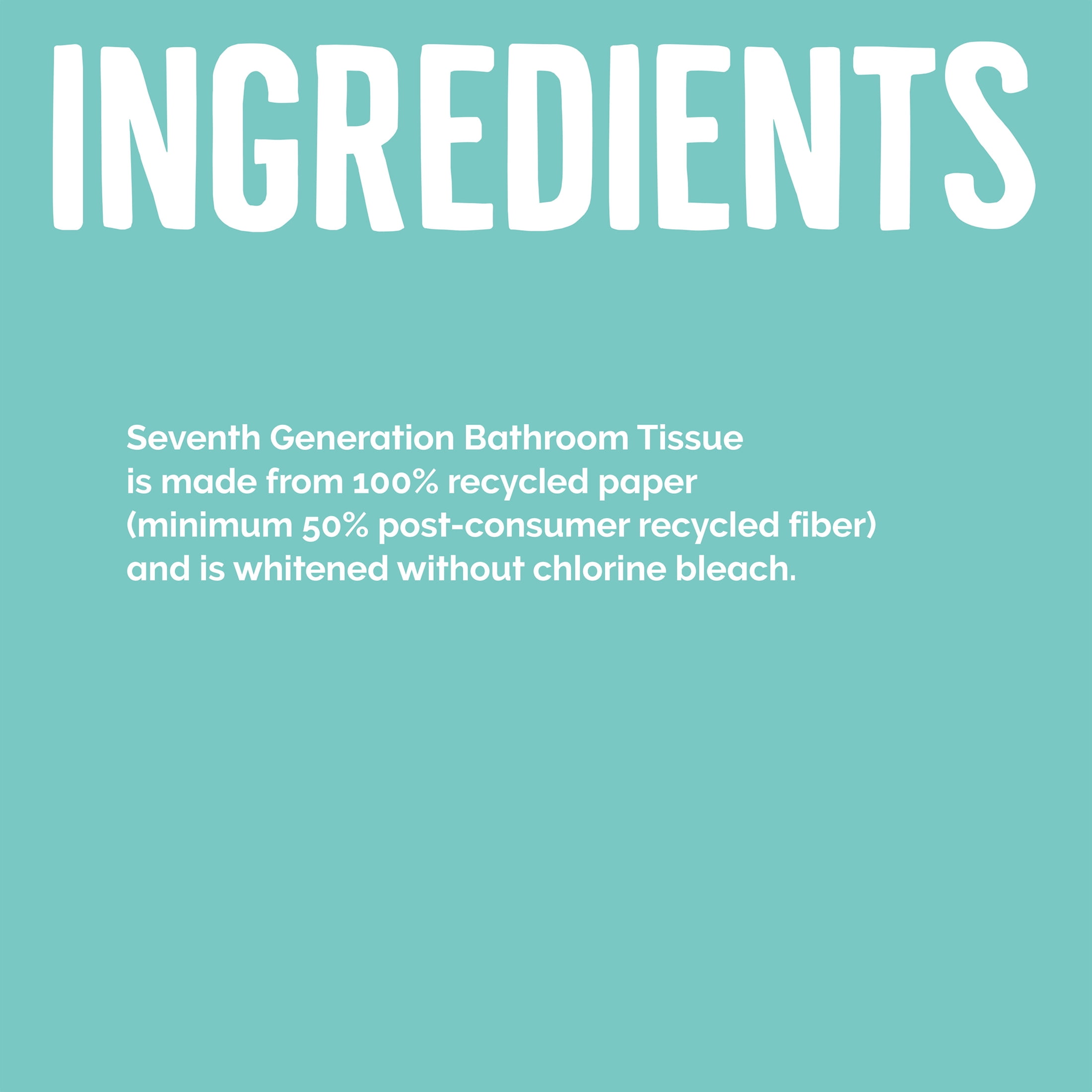 Seventh Generation Recycled Toilet Paper, 12 Rolls