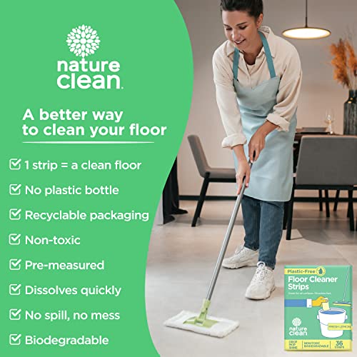 Plastic-Free Wood Floor Cleaner Strips, 36 Count