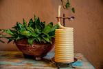 Eco-Friendly 80-Hour Natural Beeswax Candle
