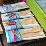 Eco-Friendly Biodegradable Wooden Utensils (Pack of 220)