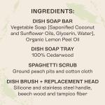 Eco-Friendly Natural Dish Cleaning Set - 5 Pieces