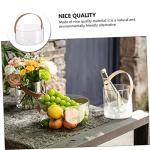 Eco-Friendly Leather Handle Storage Basket for Home