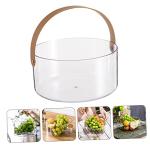 Eco-Friendly Leather Handle Storage Basket for Home