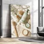 Eco-Friendly Wooden Frame Abstract Canvas Print