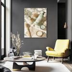 Eco-Friendly Wooden Frame Abstract Canvas Print