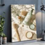 Eco-Friendly Wooden Frame Abstract Canvas Print