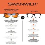 Swanwick Night Swannies Classic Blue Light Blocking Glasses
