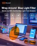 Bloomoak Blue Light Blocking Glasses for Night Use