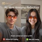 Goiteia Amber Tint Blue Light Blocking Glasses