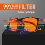 Blue Light Blocking Brown Tortoiseshell Glasses
