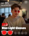 Blue Light Blocking Retro Round Gaming Glasses