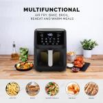 Kalorik 7 Quart Touchscreen Air Fryer 10 Presets