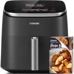 6-Qt Non-Stick Air Fryer with 9 Functions