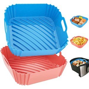 Reusable Square Silicone Liners for Air Fryers