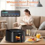 Compact 8-in-1 4.5Qt Air Fryer for Crispy Meals