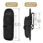 LIVANS Rotatable Tactical Flashlight Pouch Holster