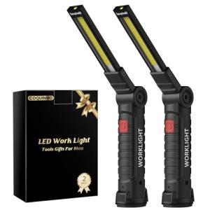 Rechargeable LED Work Light Flashlight (2-Pack)