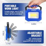 Rechargeable LED Work Light with Magnetic Stand
