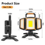 Tresda 30W Magnetic Rechargeable Work Light 3000 Lumen