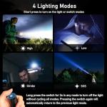 Bright Rechargeable Flashlight with Adjustable Zoom