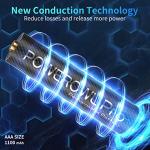 POWEROWL 1100mAh Rechargeable AAA Batteries - 16 Pack