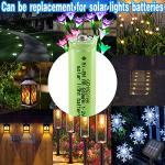 GENYESTAR Rechargeable AA Solar Light Batteries