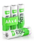 EBL 2500mAh Rechargeable AA Batteries - 4 Pack