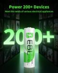 EBL 2500mAh Rechargeable AA Batteries - 4 Pack