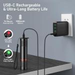 Bright Rechargeable Flashlight with Adjustable Zoom