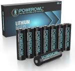 POWEROWL High Capacity AA Lithium Batteries - 8 Pack