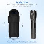 KENOBEE Tactical Flashlight Pouch for Belt