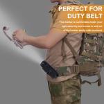 Tactical Flashlight Holster with Rotatable Pouch Clip