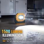 Easymaxx 1500LM Rechargeable Magnetic Work Light 2-Pack