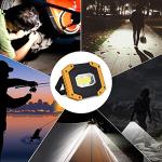 T-SUN 30W Rechargeable LED Work Light - 2 Pack