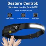 Nessciera 3-Pack Rechargeable LED Headlamps