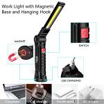 Rechargeable LED Work Lights with Magnetic Base & Hook