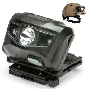 LED Tactical NVG Shroud Helmet Light – Gray