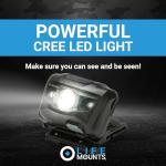 LED Tactical NVG Shroud Helmet Light – Gray