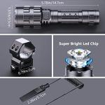 2 Pack LED Tactical Flashlight with Pressure Switch