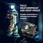 LED Tactical NVG Shroud Helmet Light – Gray