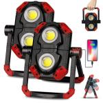 Yzoni 2 Pack Rechargeable LED Work Lights