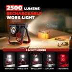 Yzoni 2 Pack Rechargeable LED Work Lights