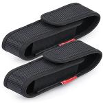 Moobibear Adjustable Nylon Flashlight Holster 2-Pack