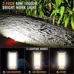 Favorlite 40W Rechargeable LED Work Light 2-Pack