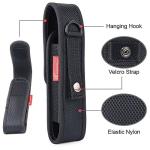 Moobibear Adjustable Nylon Flashlight Holster 2-Pack