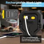 HYPERLITE 40W Rechargeable Work Light 2-Pack
